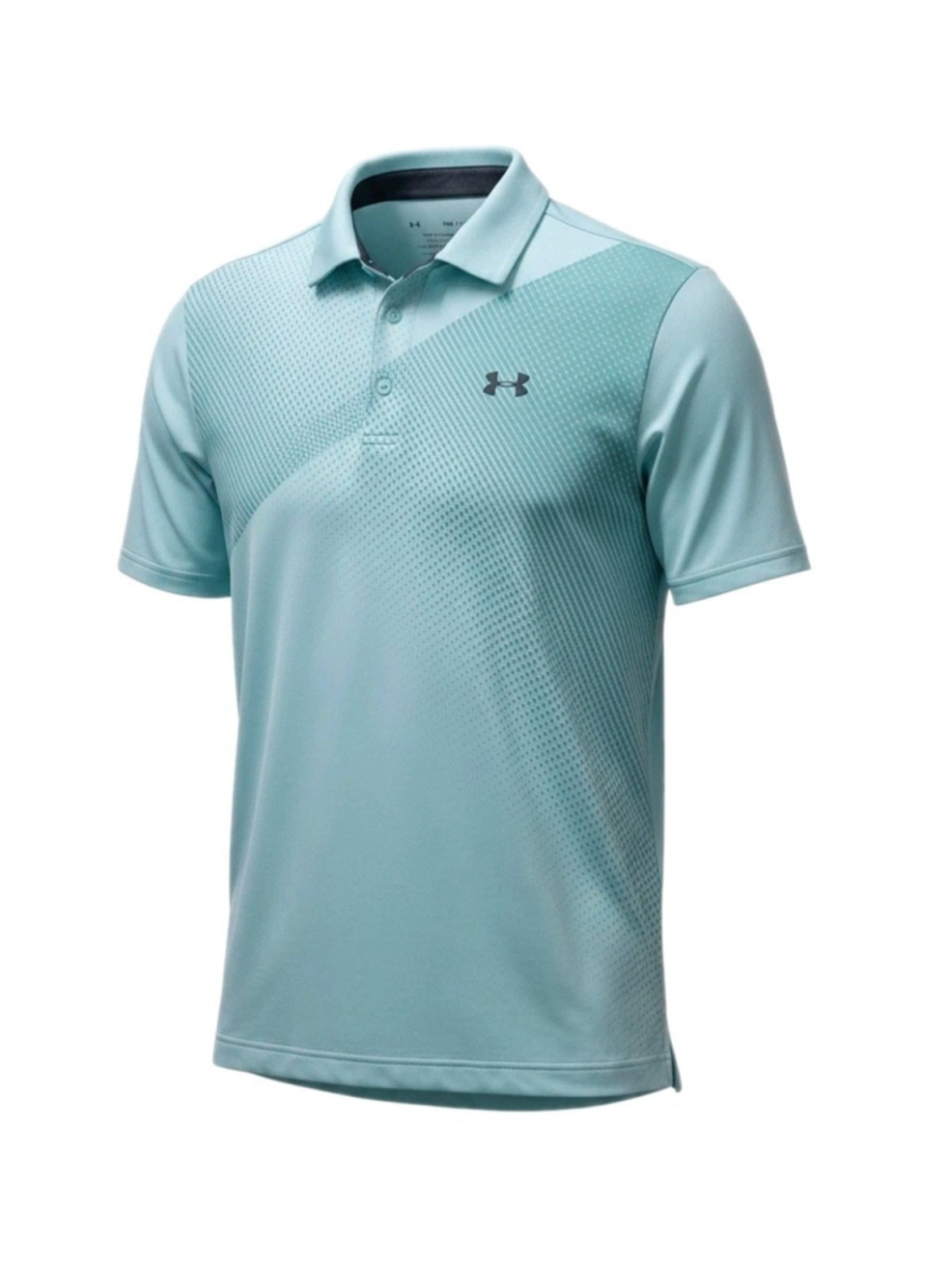 Under Armour Men's The Playoff Polo Green Polyester Elastane Golf Shirt Small